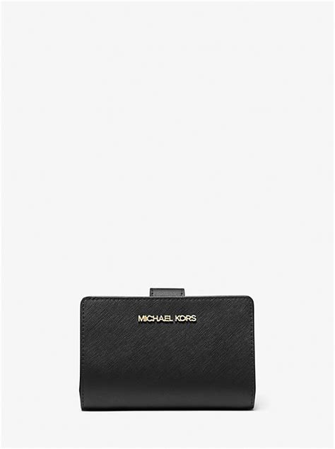 michael kors women's cassie trifold wallet|Michael Kors crossgrain leather wallet.